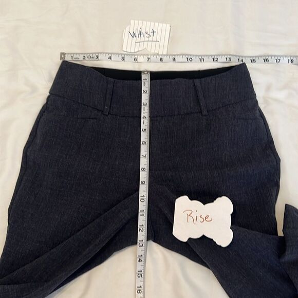 Nine West size 4P blue front zip boot cut pants EUC - Picture 8 of 11